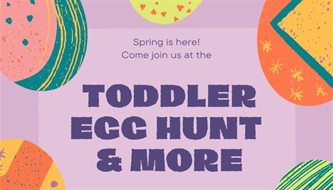 toddler egg hunt with eggs 