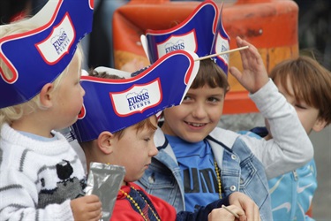 Children enjoying the parade