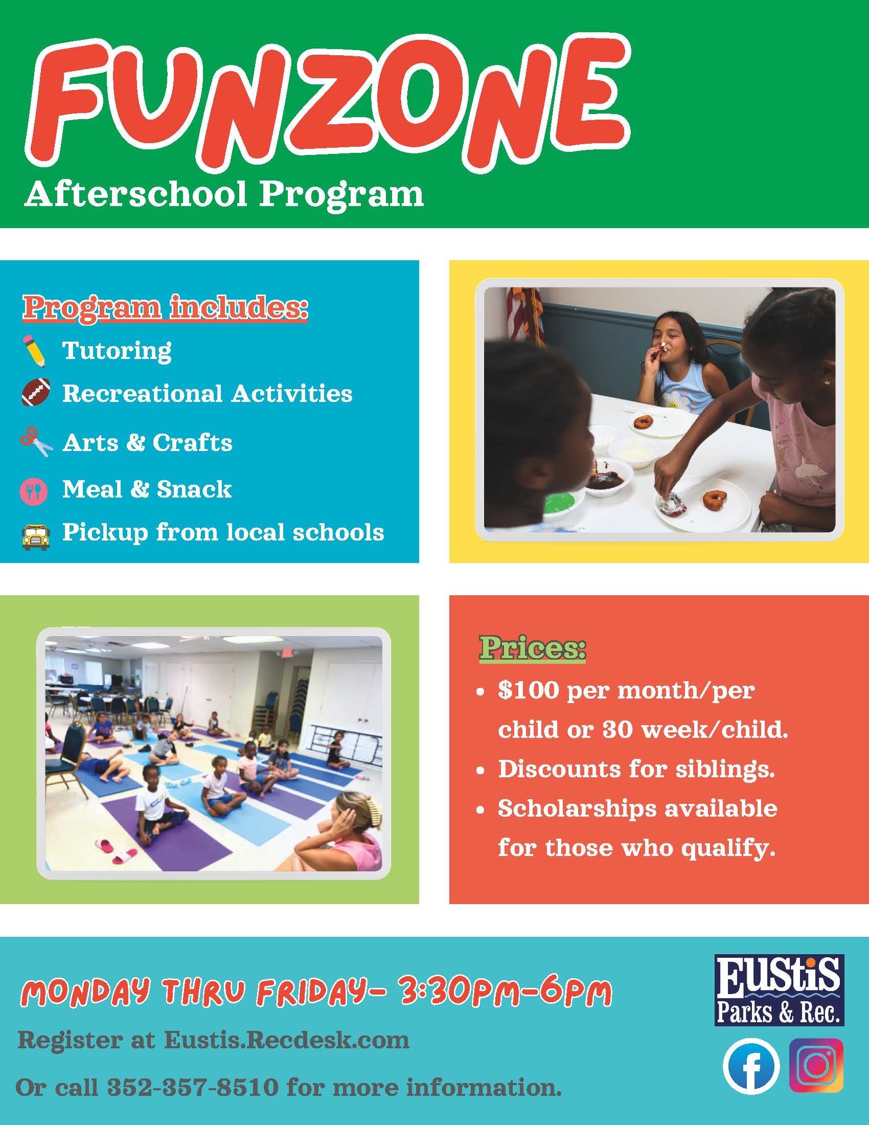 Funzone Afterschool Program at Eustis Parks and Rec