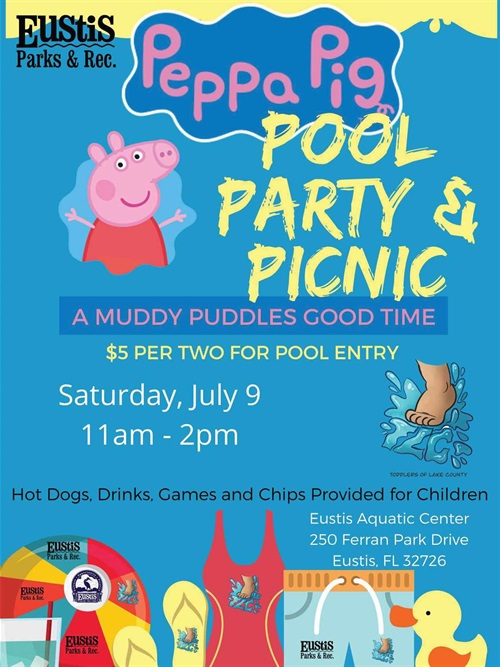 Peppa Pig Pool Party & Pinic - Eustis FL